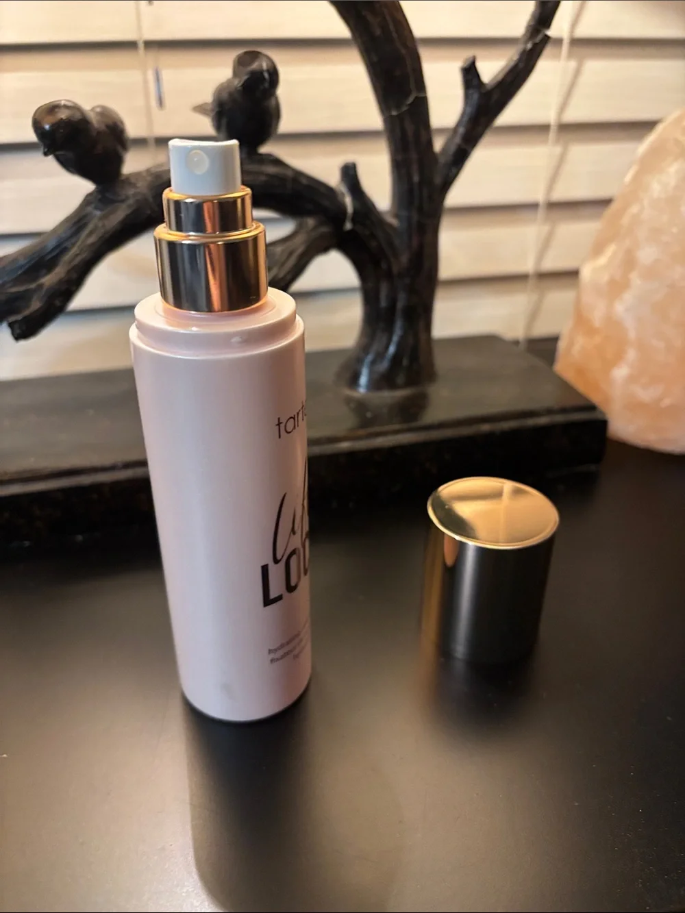 tarte Life Lock Hydrating Setting Spray — Rose Gold & White